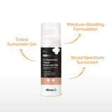 The Derma Co 1Per Hyaluronic Tinted Sunscreen Gel For Broad Spectrum Protection