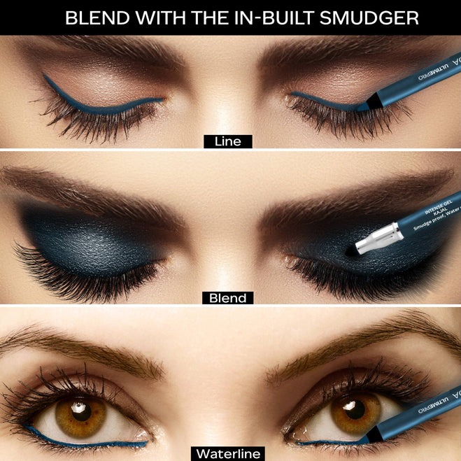 Faces Ultime Pro Intense Gel Kajal With Free Sharpener 1.2G