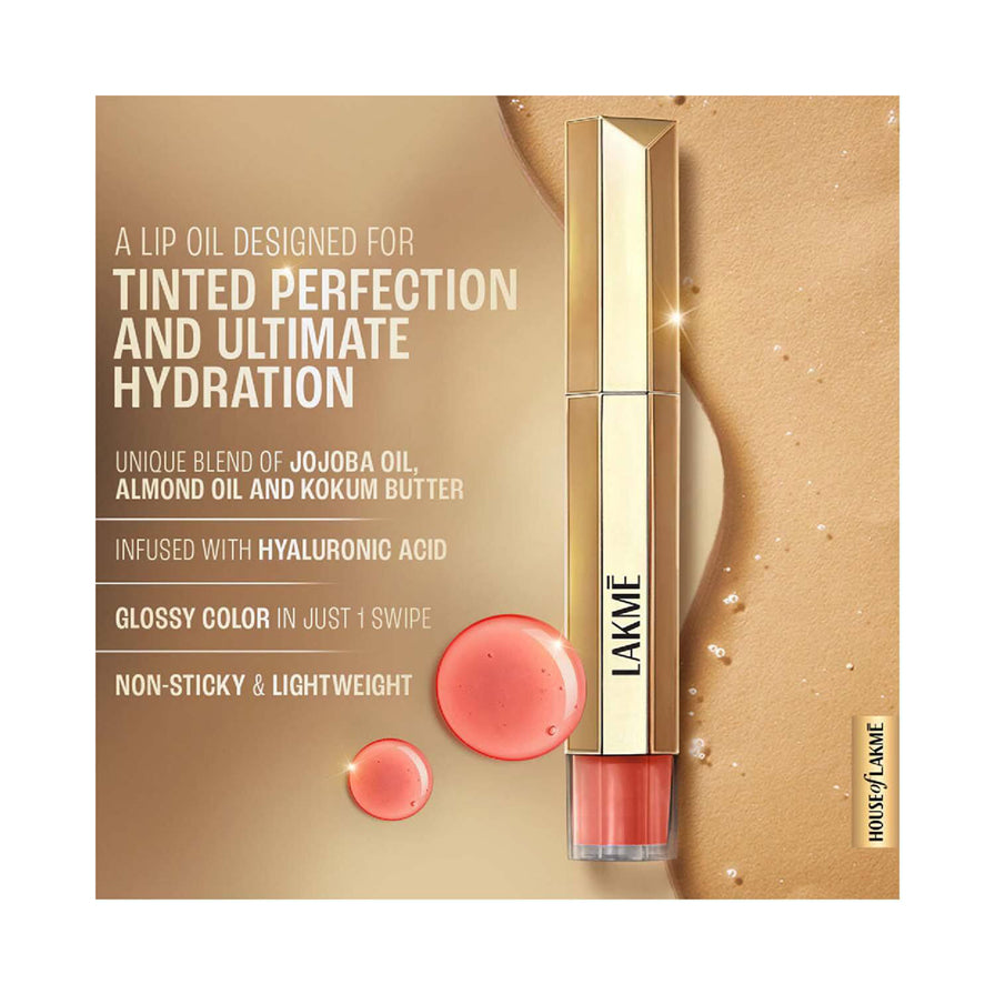Lakme 9To5 Overtime Shine Tinted Lip Oil 5.3Ml