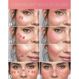 Handian 6 Color Mousse Liquid Blush Set 7G*4Pcs