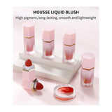 Handian 6 Color Mousse Liquid Blush Set 7G*4Pcs