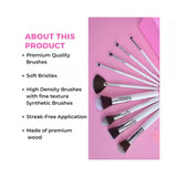 Plume Professional Makeup Brushes For Face+ Eyes