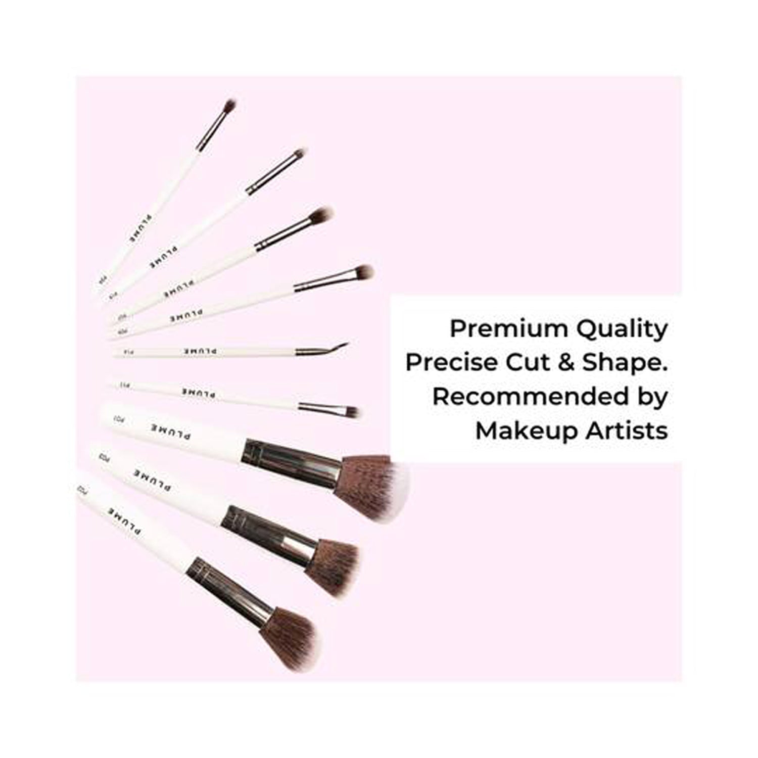 Plume Professional Makeup Brushes For Face+ Eyes