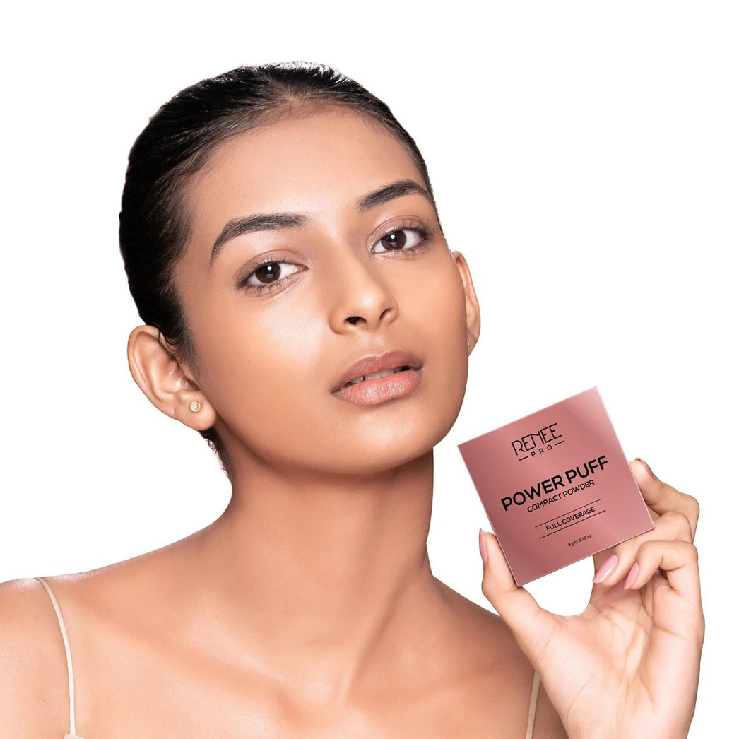 Renee Pro Power Puff Compact Powder 9G