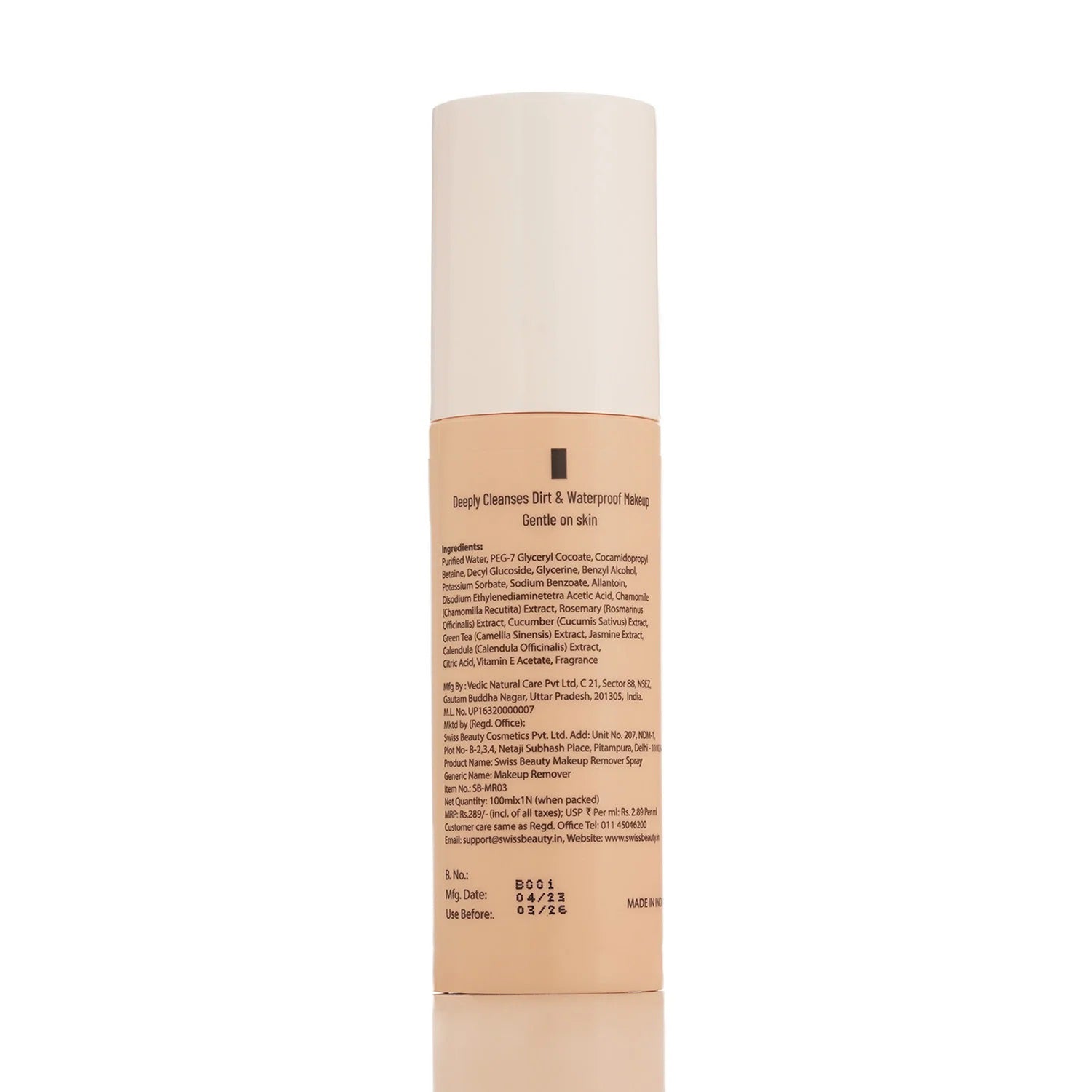 Swiss Beauty Makeup Remover Spray 100Ml