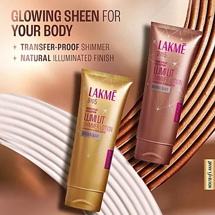 Lakme Lumi Lit Shimmer Lotion With Highlighter 100Ml
