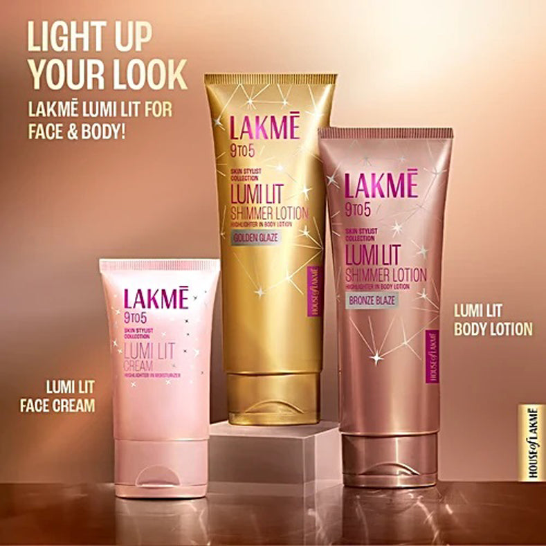 Lakme Lumi Lit Shimmer Lotion With Highlighter 100Ml
