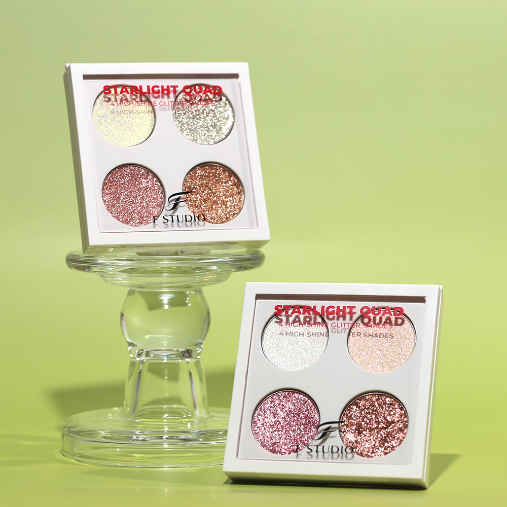 F Studio Starlight Quad Four High - Shine Glitter Shades /-/02 Gilded Muse