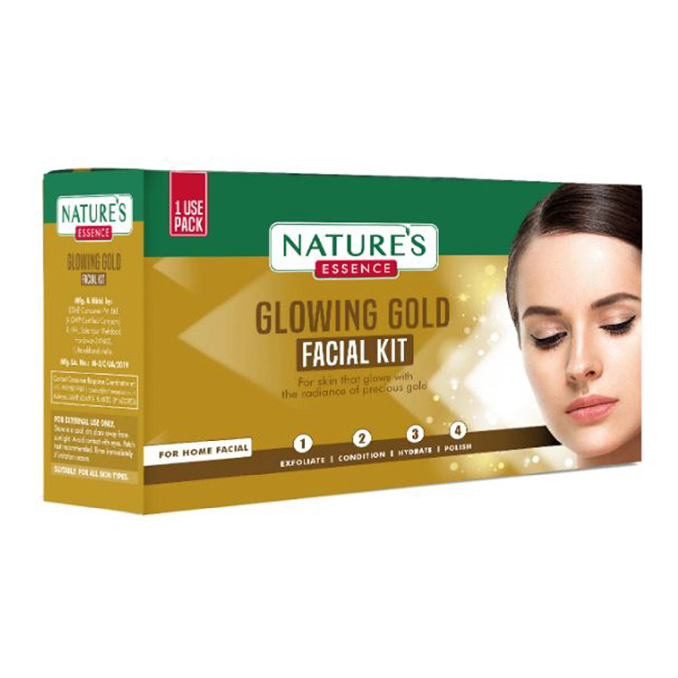 Natures Advanced Glowing Gold Facial Kit