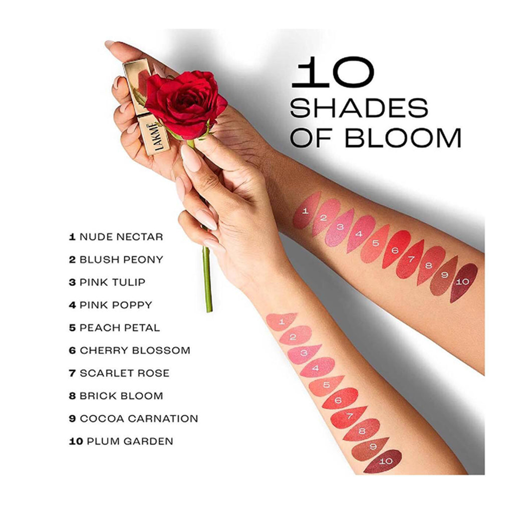 Lakme Rouge Bloom Powder Bullet Lipstick 4G