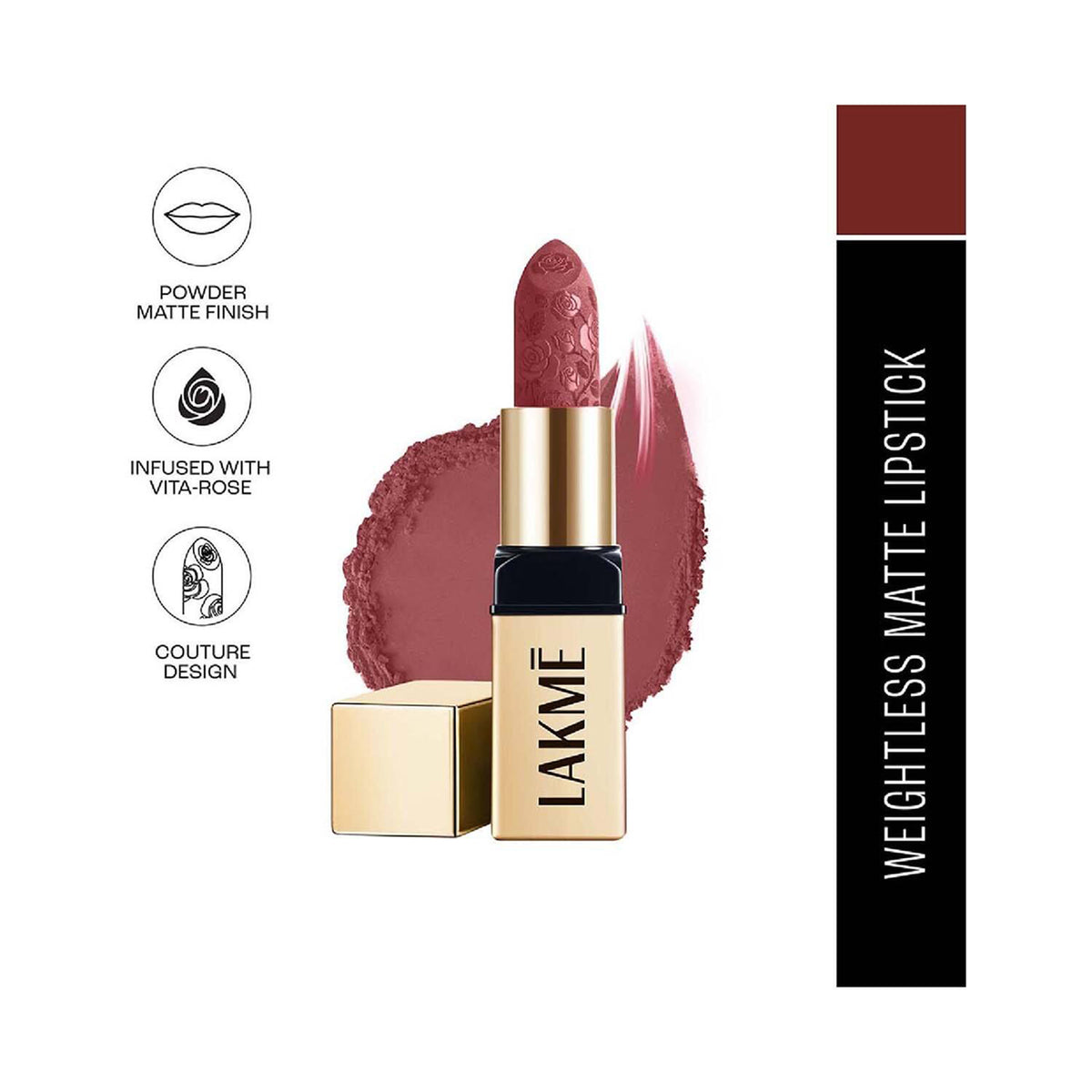 Lakme Rouge Bloom Powder Bullet Lipstick 4G