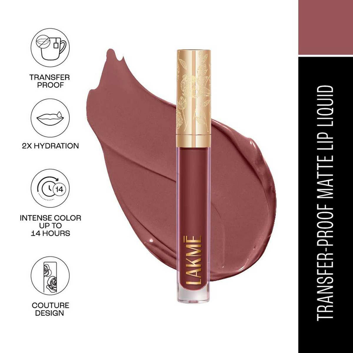 Lakme Bloom Matte Lip Liquid Lipstick 3Ml