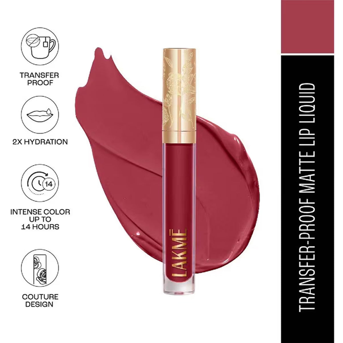Lakme Bloom Matte Lip Liquid Lipstick 3Ml