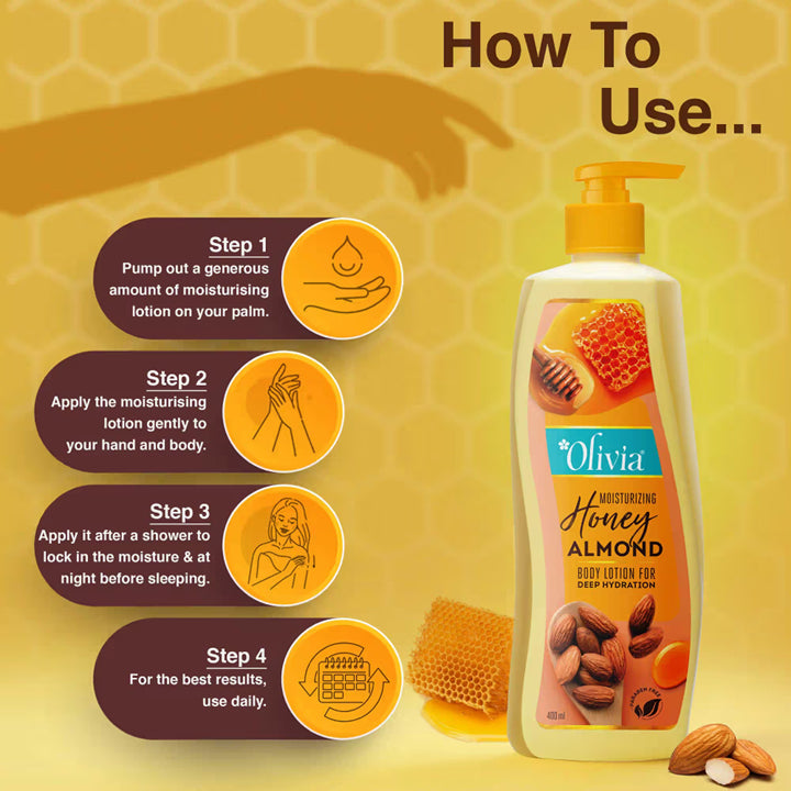 Olivia Honey Almond Moisturizer For Deep Hydration
