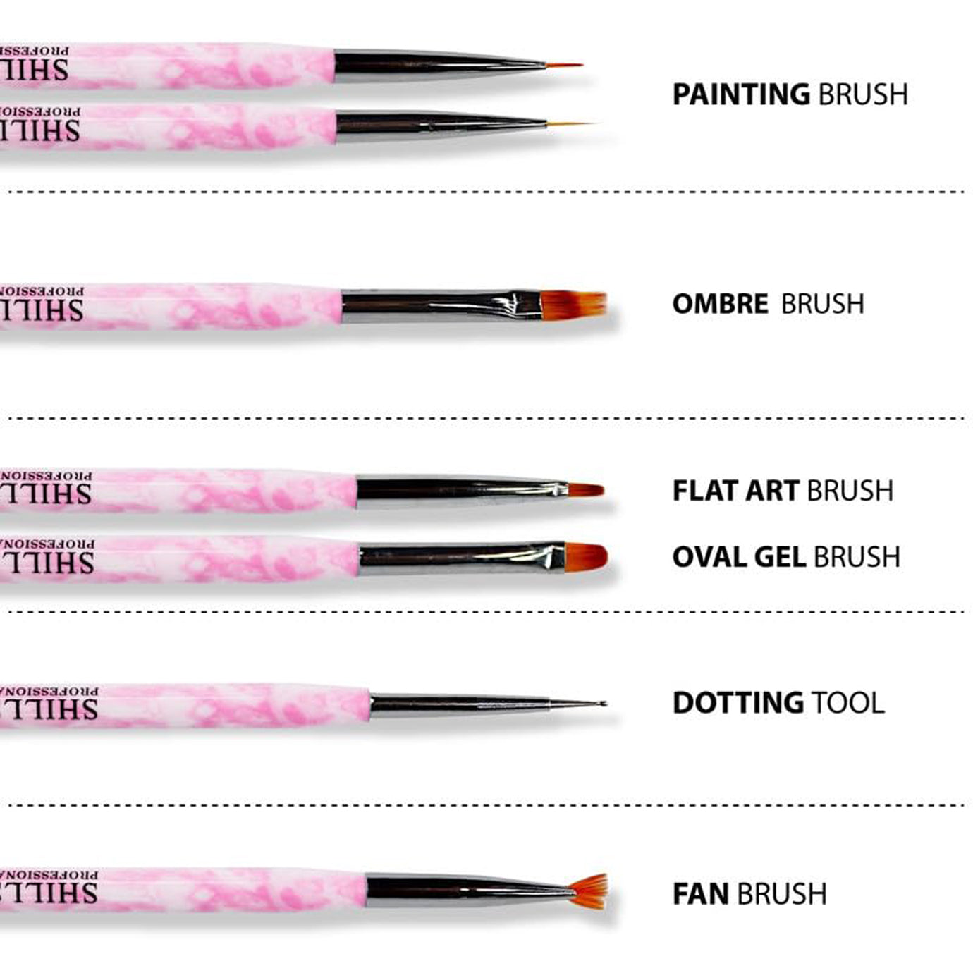 Shills Professional & Nail Art Brushes