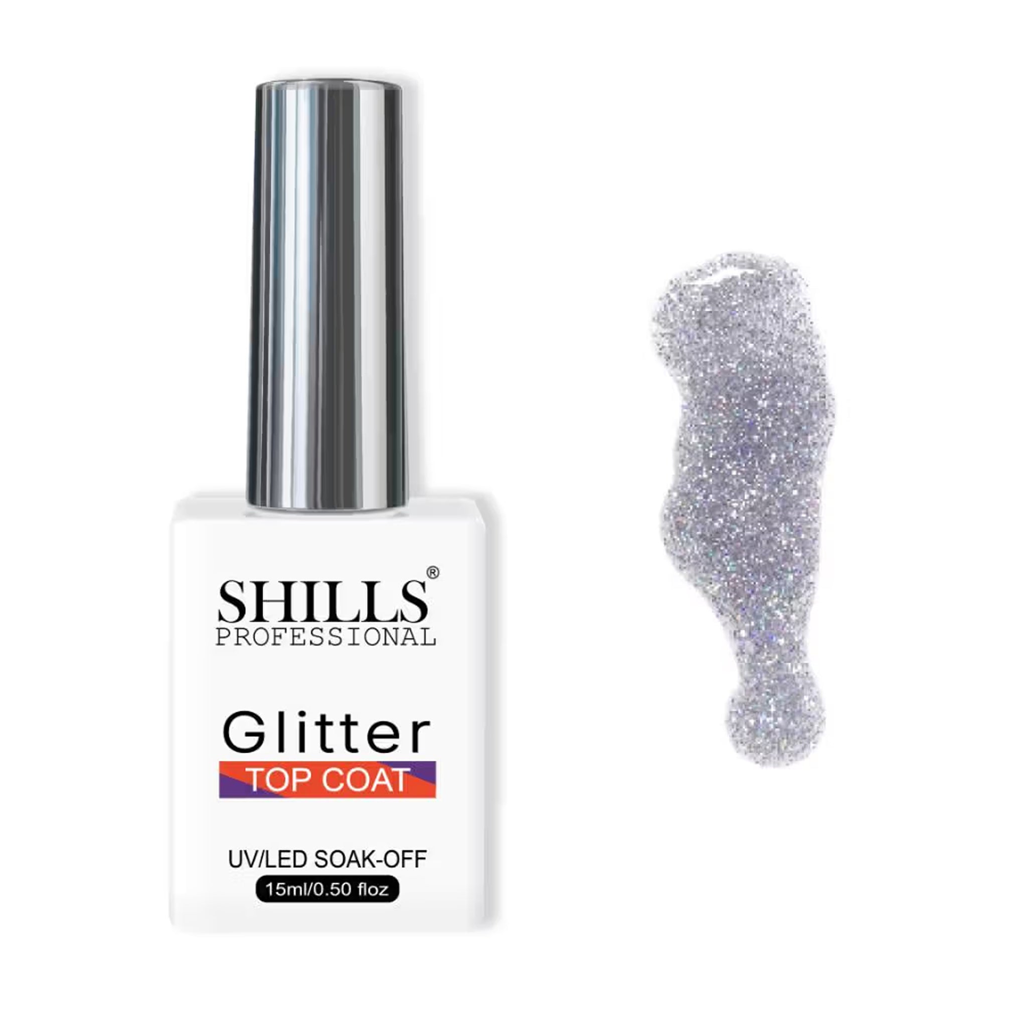 Shills Glitter Top Coat 15Ml