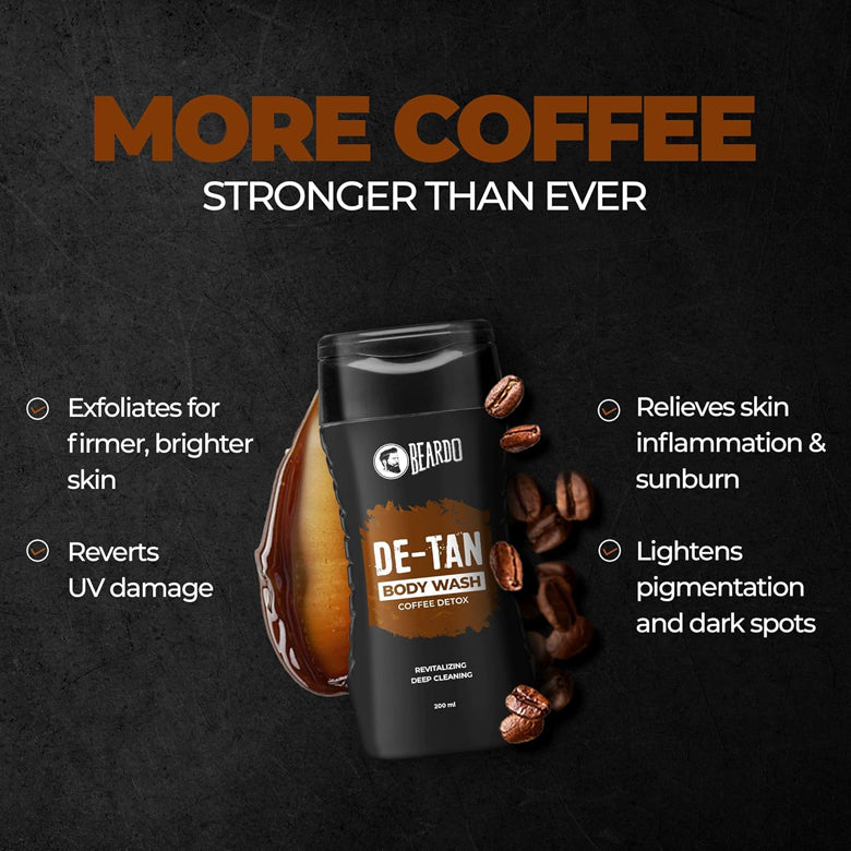 Beardo De-Tan Body Wash With Coffee Detox 200Ml