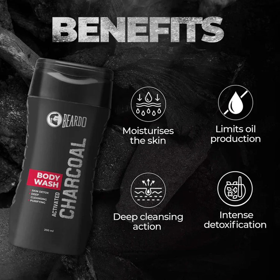 Beardo Charcoal Body Wash 200Ml