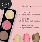 Swiss Beauty Cheek-A-Boo Contour Blusher Highlighter 8G