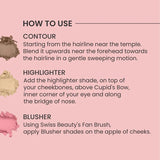 Swiss Beauty Cheek-A-Boo Contour Blusher Highlighter 8G