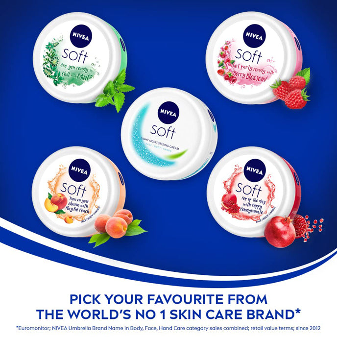 Nivea Soft Light Moisturiser Berry Blossom