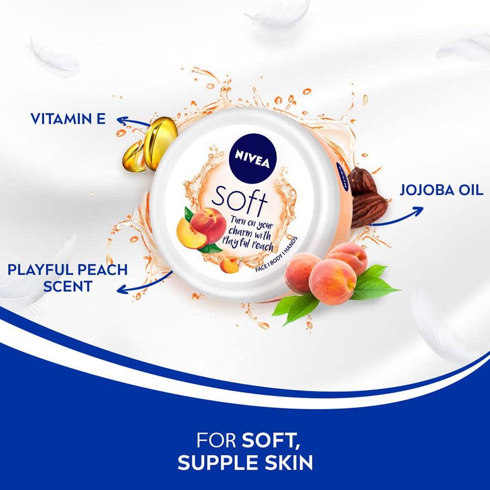 Nivea Soft Light Moisturiser Playful Peach