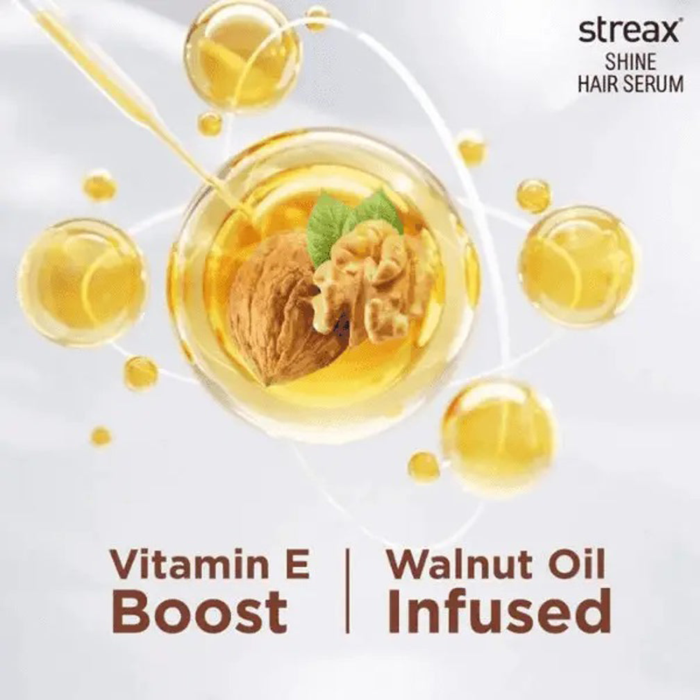 Streax Shine Hair Serum With Walnut Oil