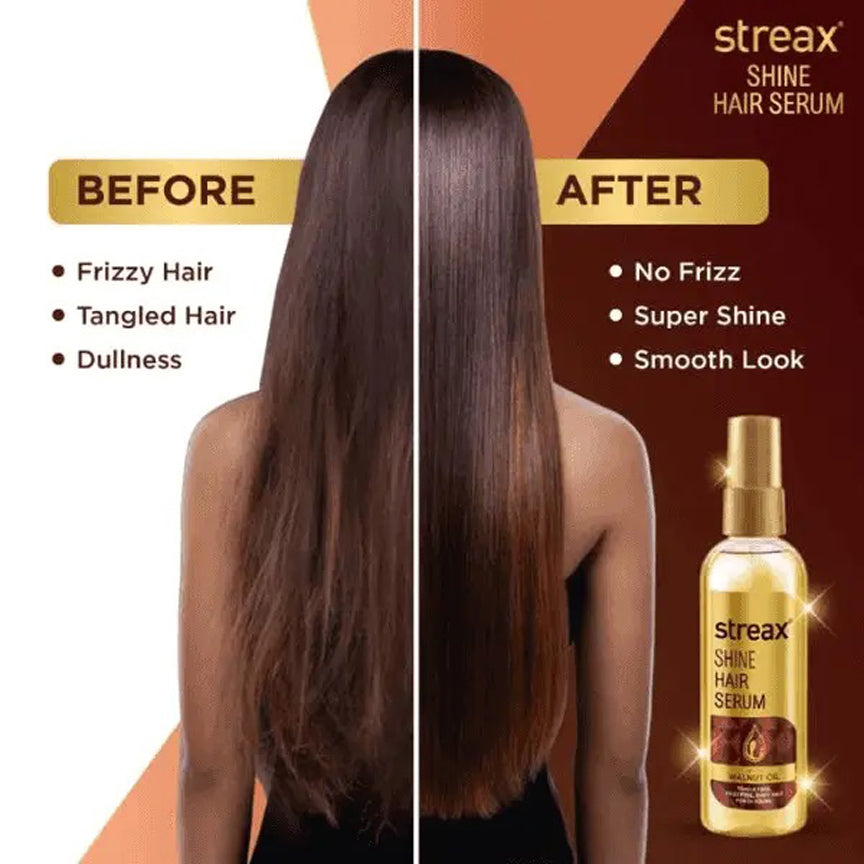 Streax Shine Hair Serum With Walnut Oil