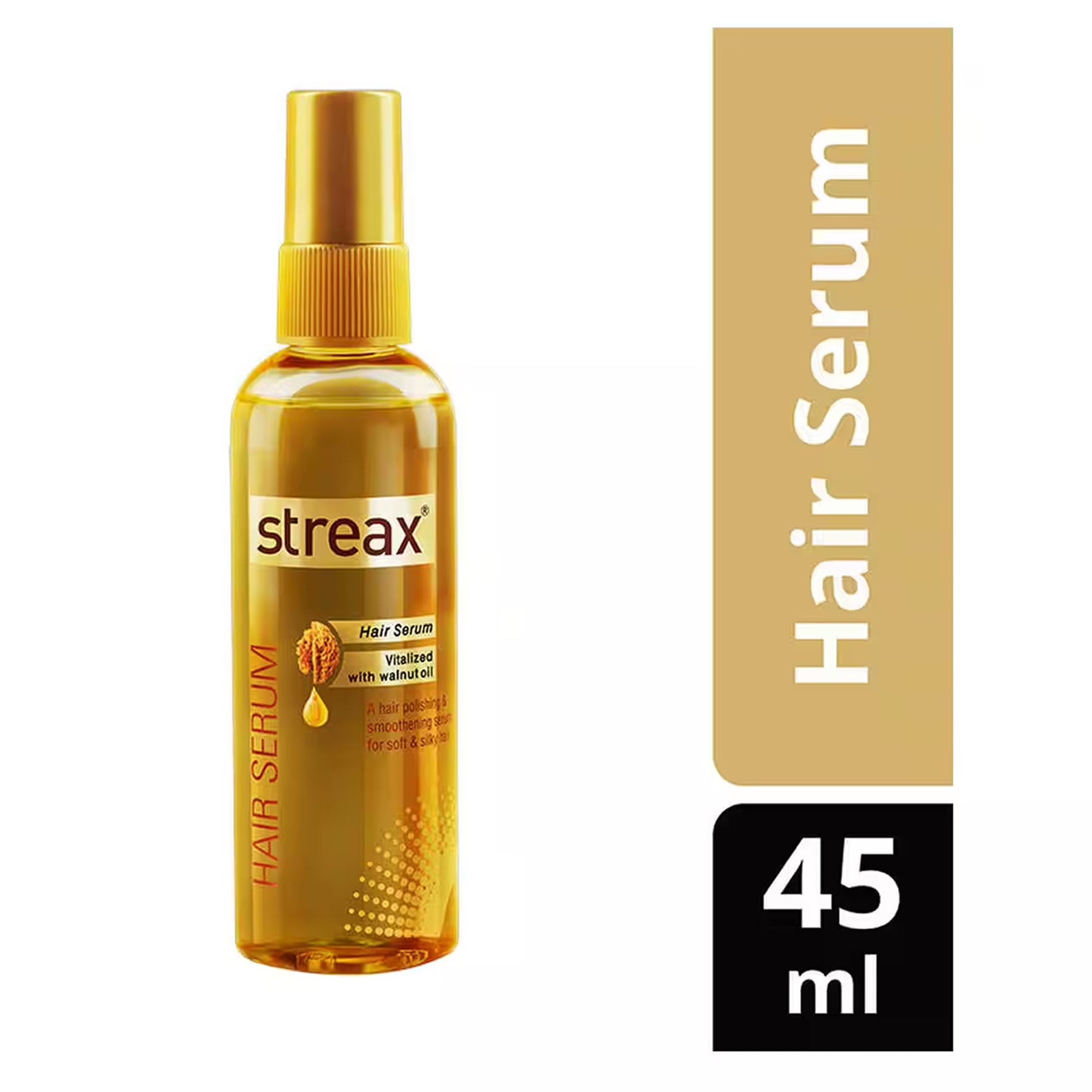 Streax Shine Hair Serum With Walnut Oil