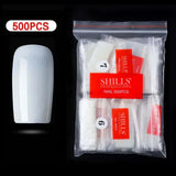 Shills Full Cover Nail Tips Ys01-Natural Nail 500Pcs