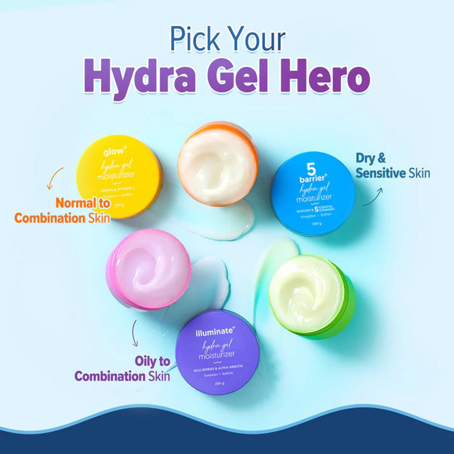 Aqualogica Illuminate Hydra Gel Moisturizer Wild Berries & Alpha Arbutin