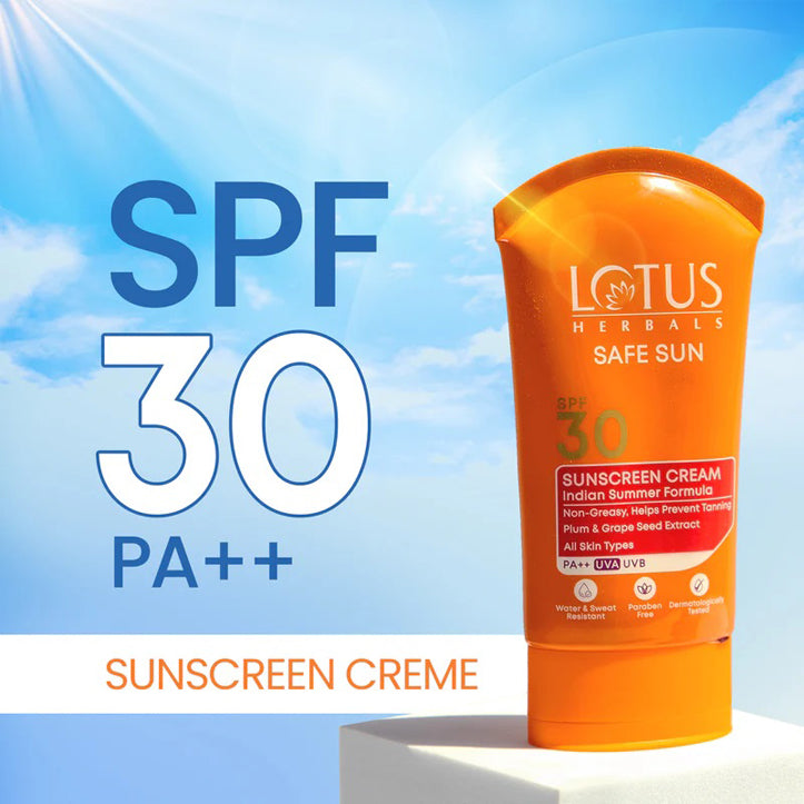 Lotus Safe Sun Sunscreen Cream Spf 30 Pa++