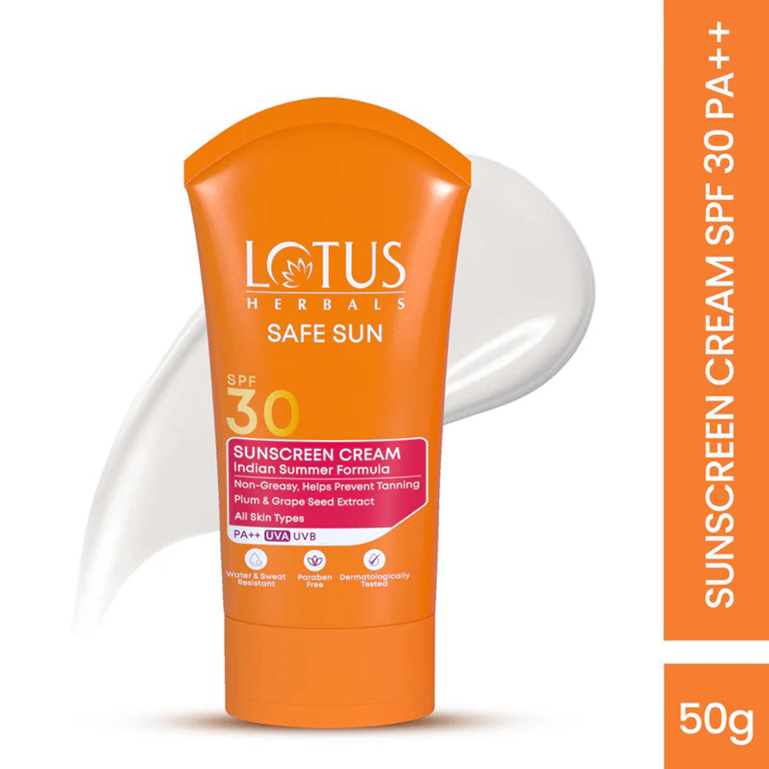 Lotus Safe Sun Sunscreen Cream Spf 30 Pa++