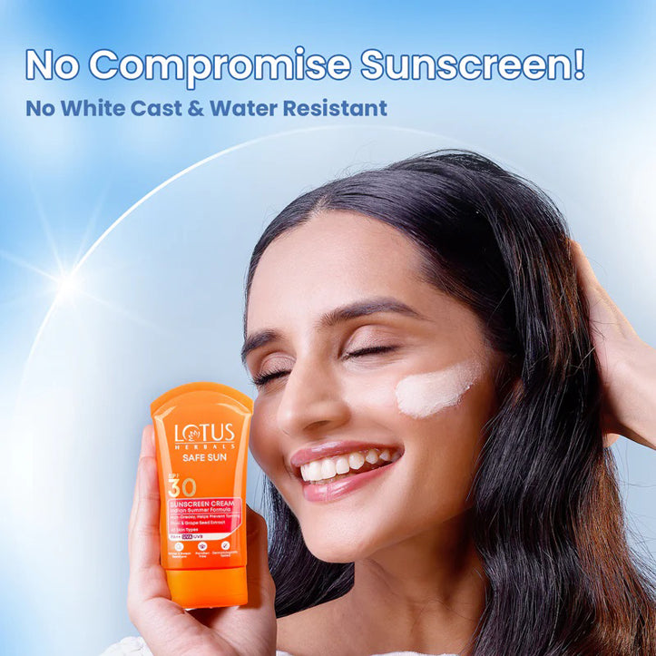 Lotus Safe Sun Sunscreen Cream Spf 30 Pa++
