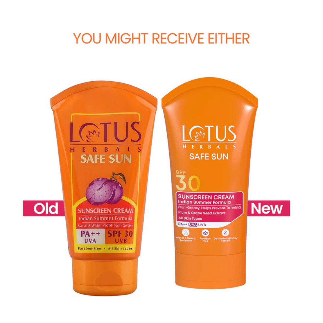 Lotus Safe Sun Sunscreen Cream Spf 30 Pa++