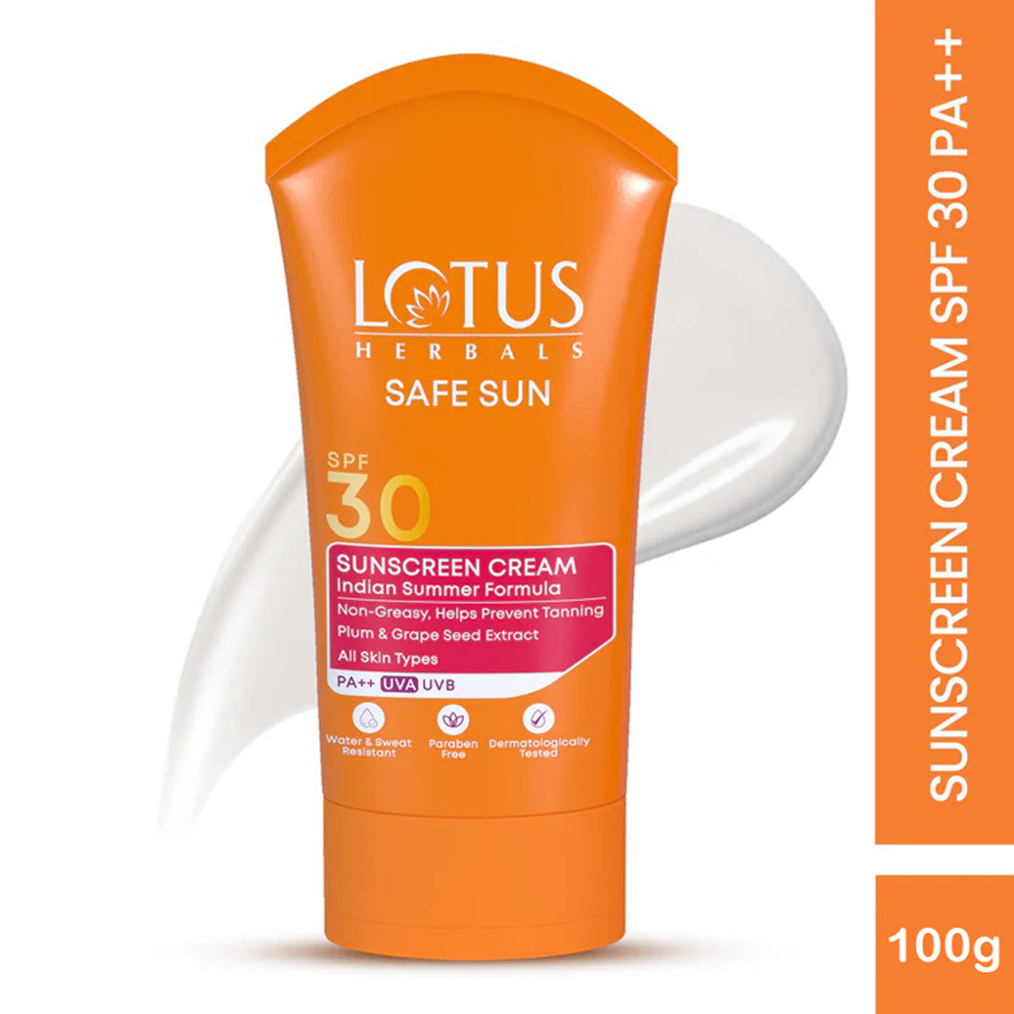 Lotus Safe Sun Sunscreen Cream Spf 30 Pa++