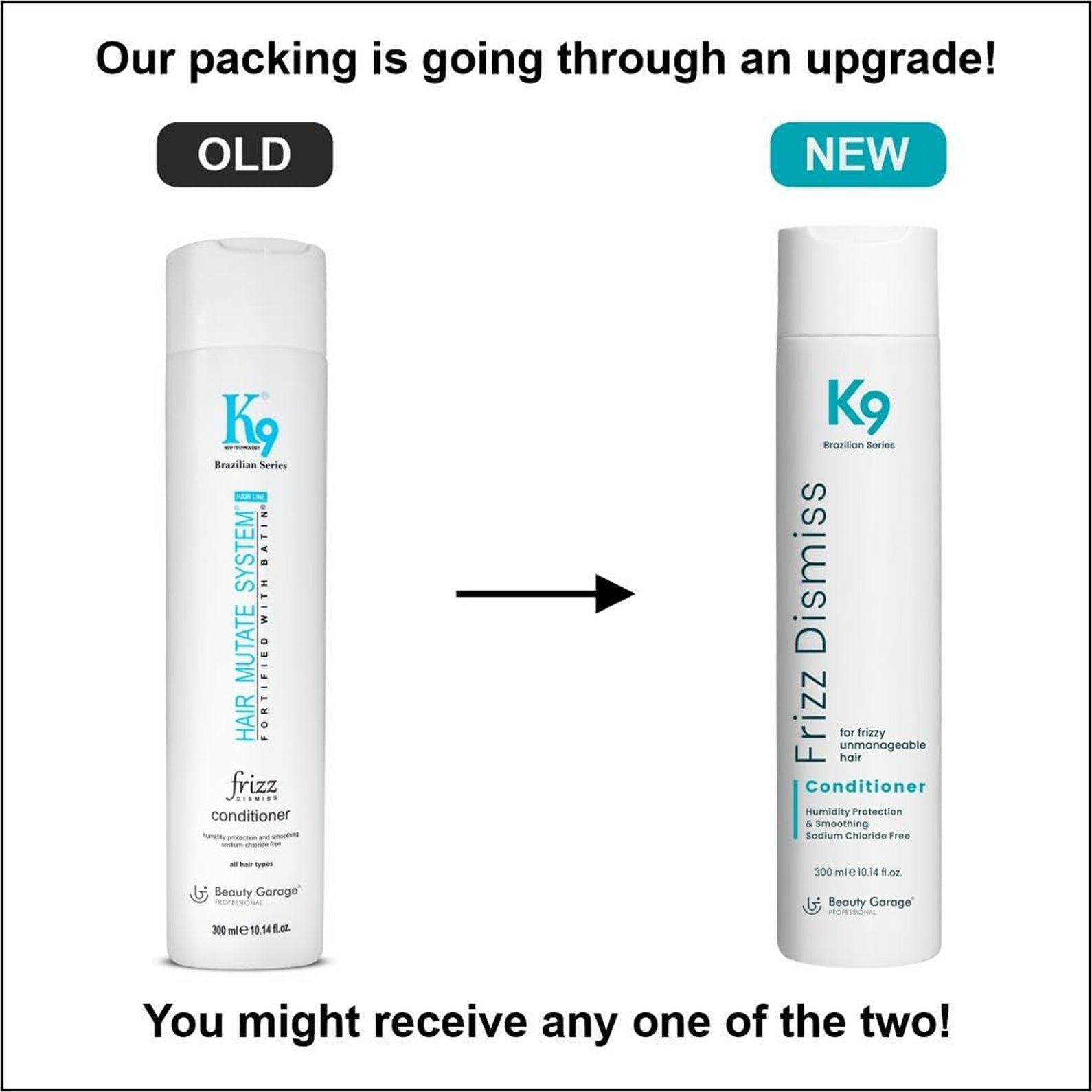 Beauty Garage K9 Hair Mutate System Frizz Conditioner 300Ml