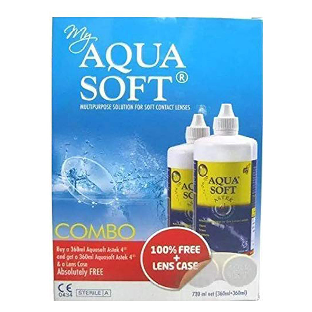 Aqua Soft Multipurpose Solution For Contact Lenses 720Ml