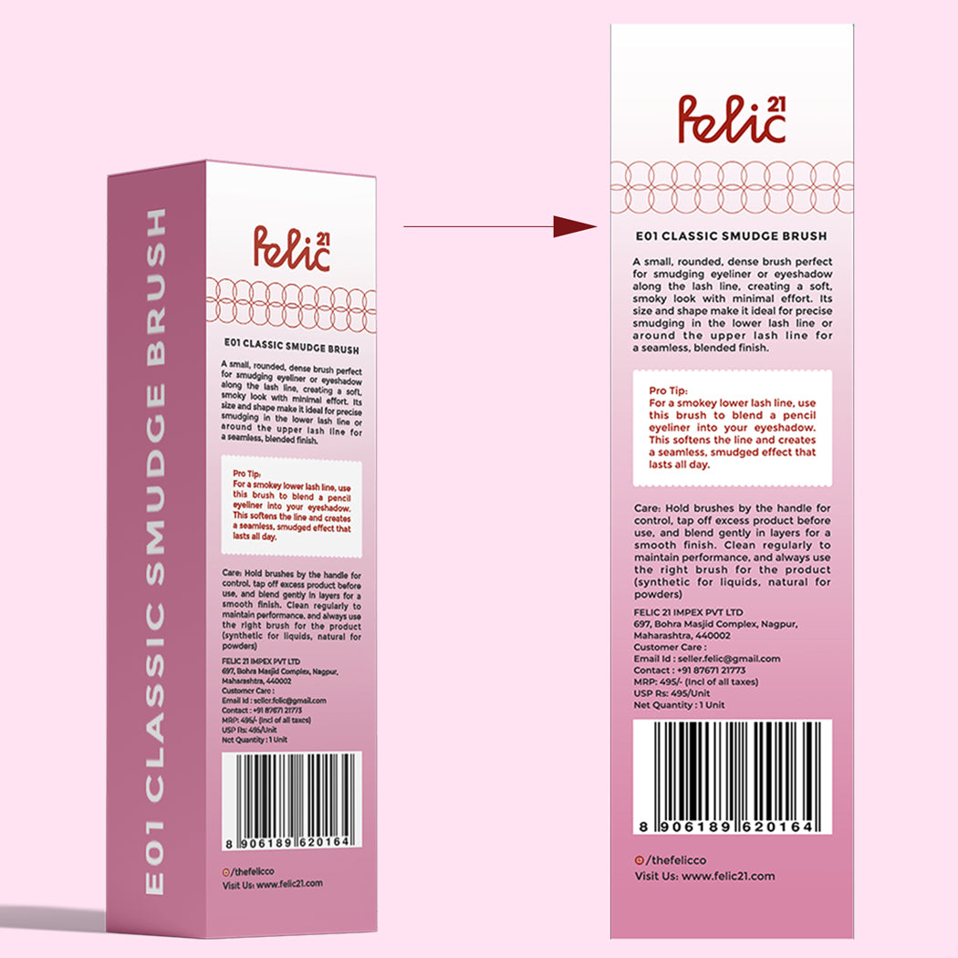 Felic 21 Eye Brush E01 Classic Smudge Brush