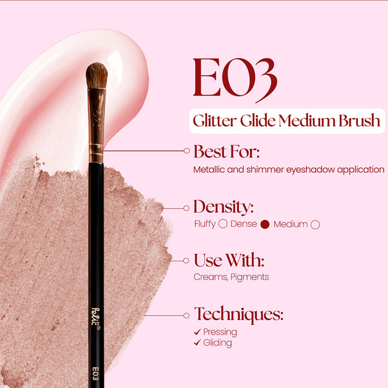 Felic 21 Eye Brush E03 Glitter Glide Medium Brush