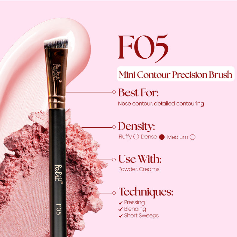 Felic 21 Face Brush F05 Mini Contour Precision Brush