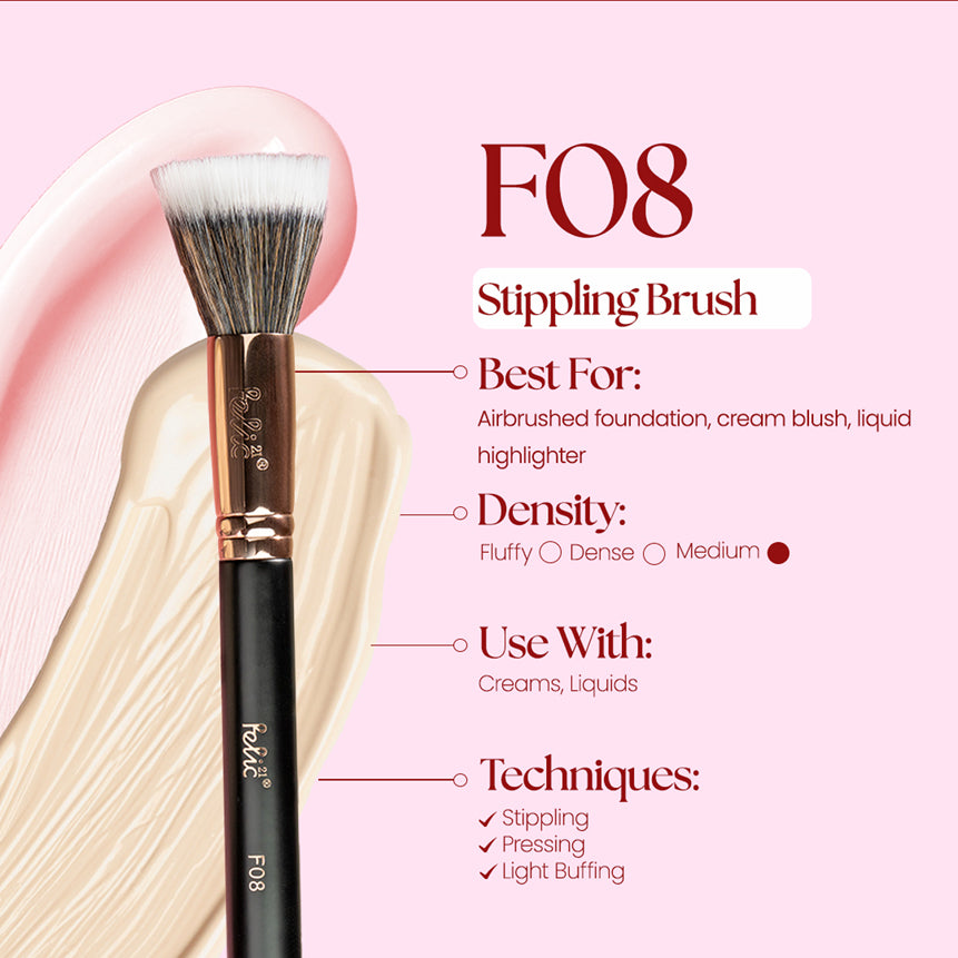 Felic 21 Face Brush F08 Stippling Brush