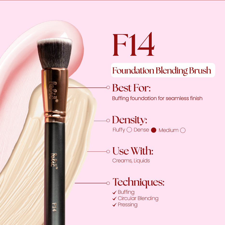Felic 21 Face Brush F14 Foundation Blending Brush