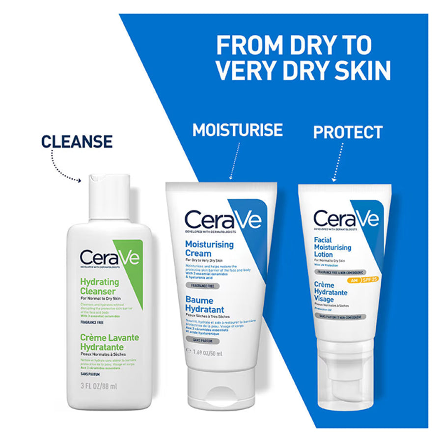 Cerave Moisturising Cream Baume Hydrant For Dry To Very Dry Skin