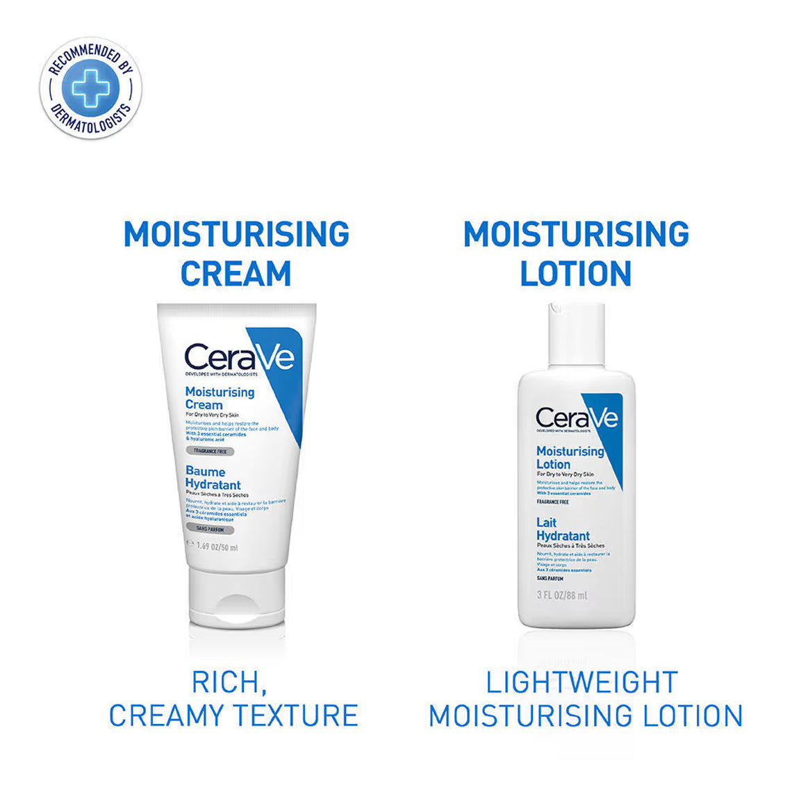 Cerave Moisturising Cream Baume Hydrant For Dry To Very Dry Skin