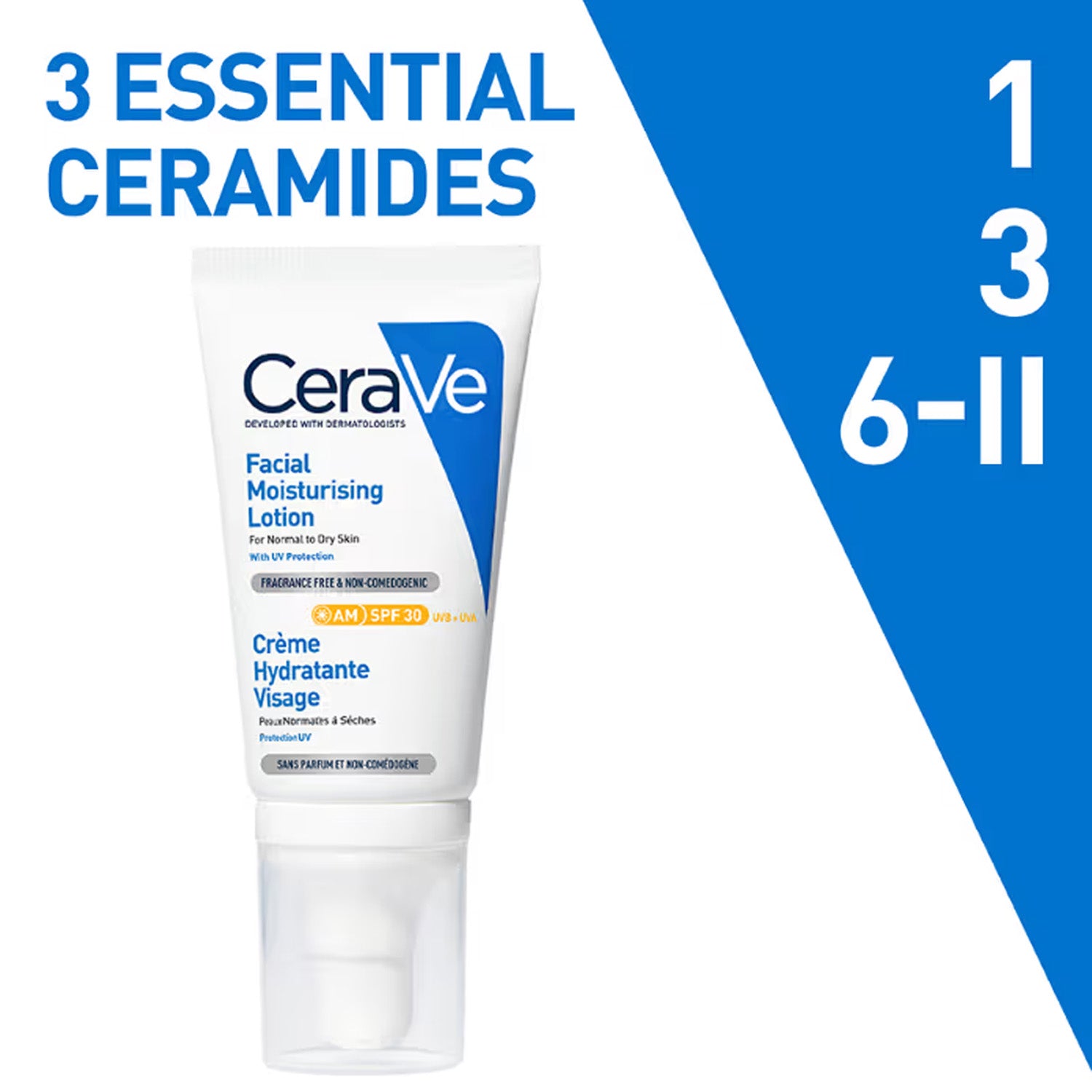 Cerave Facial Moisturising Lotion For Normal To Dry Skin Am Spf50