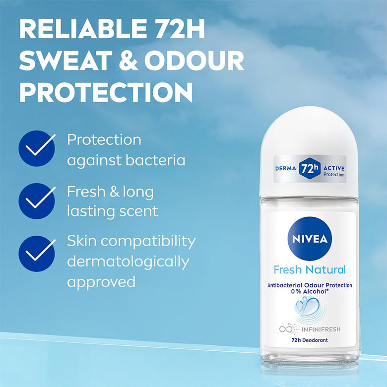 Nivea Fresh Natural Deodorant Roll On