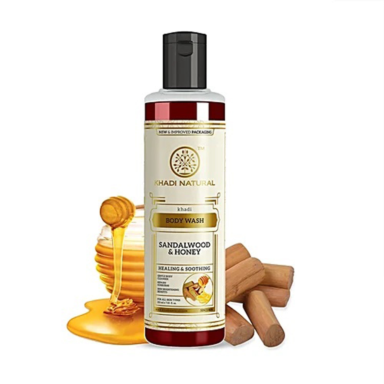 Khadi Body Wash Sandalwood & Honey 210Ml
