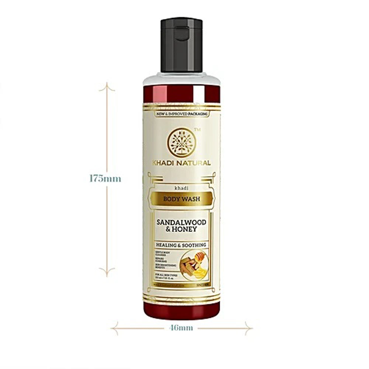 Khadi Body Wash Sandalwood & Honey 210Ml