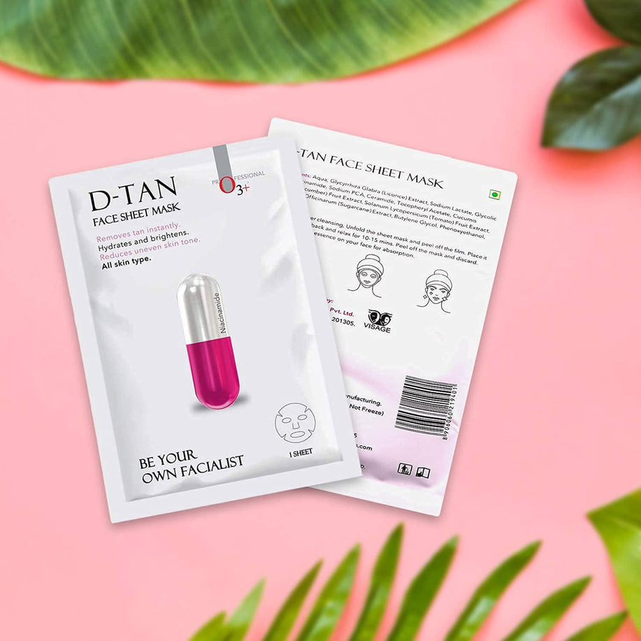O3+ D-Tan Face Sheet Mask 1N
